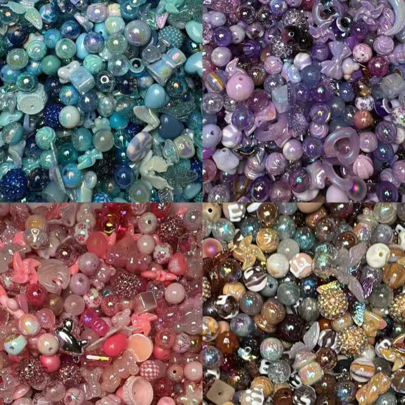 500g beads MIxed Bags-for pens Keychain Phonecharms